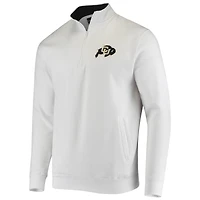 Men's Colosseum White Colorado Buffaloes Tortugas Logo Quarter-Zip Jacket