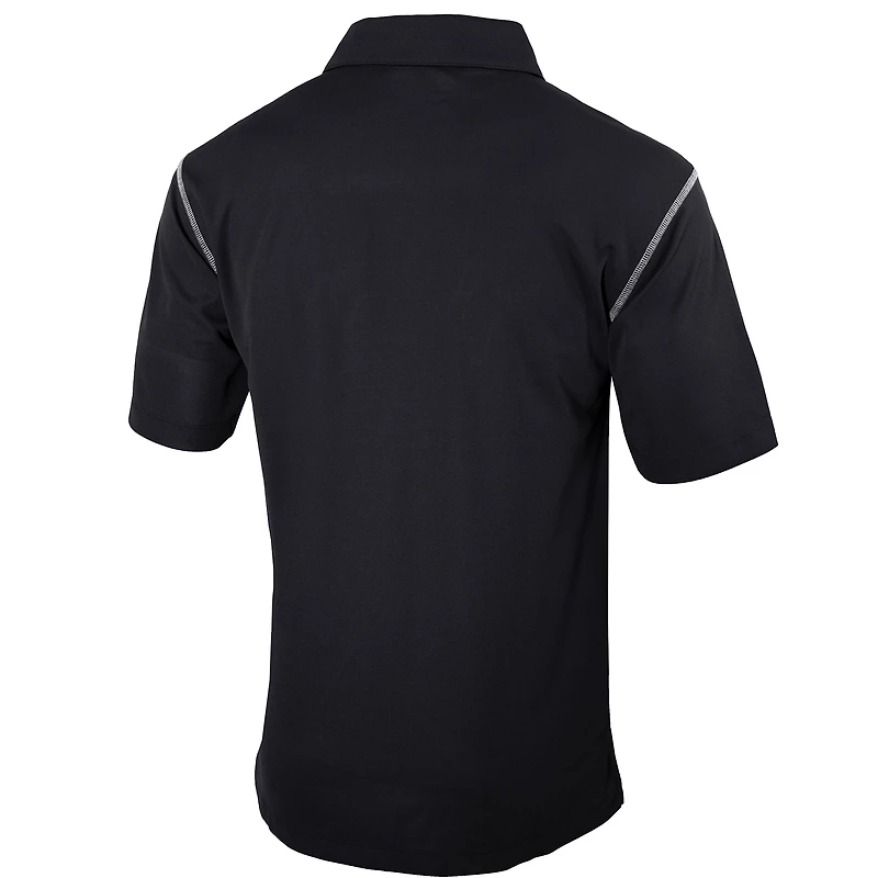 Men's Columbia Black Colorado Buffaloes Omni-Wick Shotgun Polo