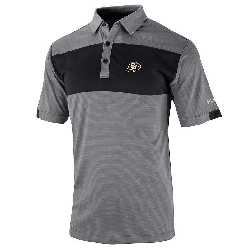 Polo Omni-Wick Total Control noir pour homme de Columbia, Colorado Buffaloes