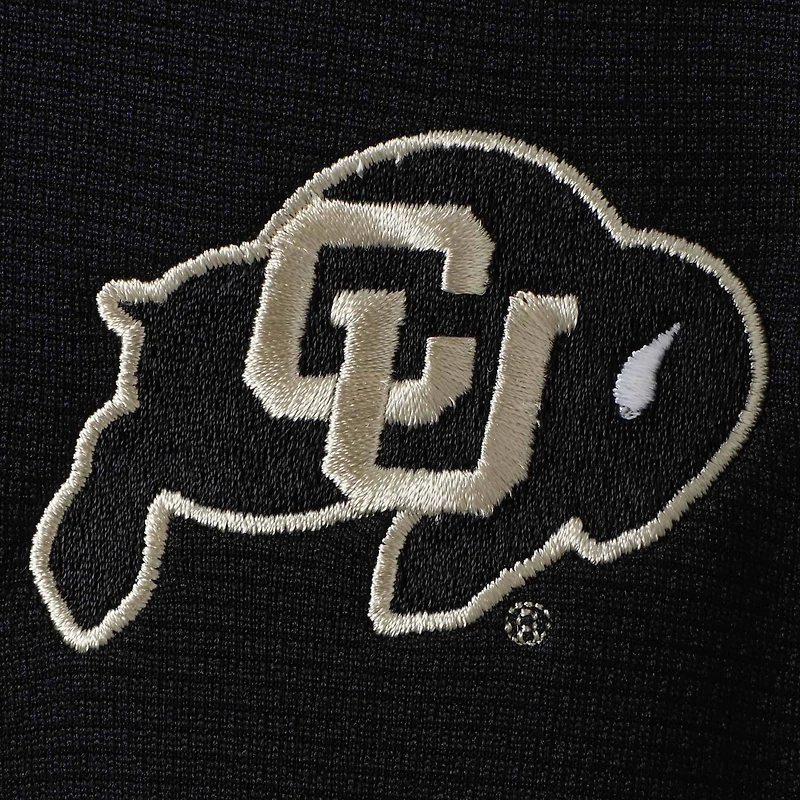 Men's Columbia Golf Black Colorado Buffaloes Shotgun Omni-Wick Quarter-Zip Pullover Jacket