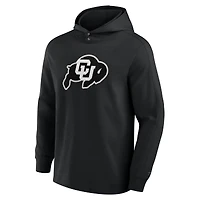 Men's Fanatics Black Colorado Buffaloes Blaze Tri-Blend Pullover Hoodie