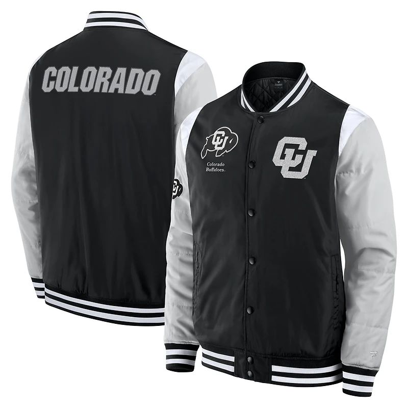 Men's Fanatics Black Colorado Buffaloes Elements Elite Full-Snap Jacket