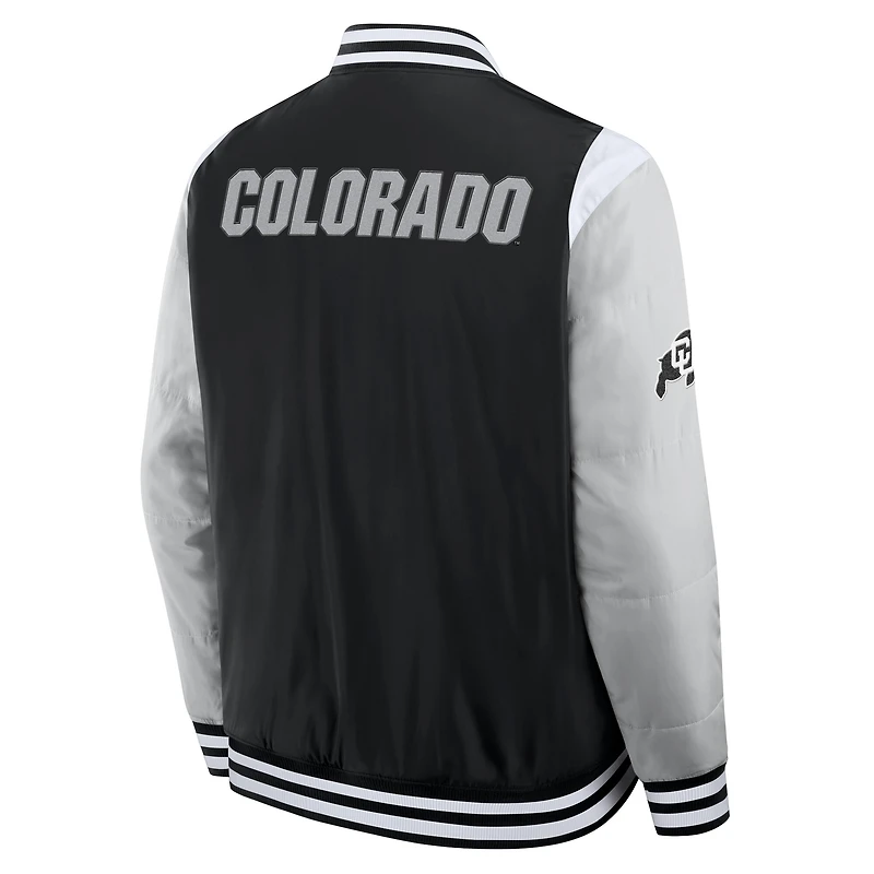 Men's Fanatics Black Colorado Buffaloes Elements Elite Full-Snap Jacket