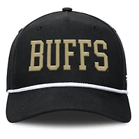Men's Fanatics  Black Colorado Buffaloes Foul Ball Rope Adjustable Hat