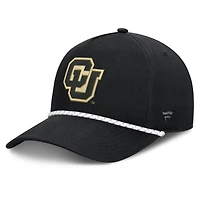 Casquette ajustable Fanatics Black Colorado Buffaloes Undertone Rope pour homme