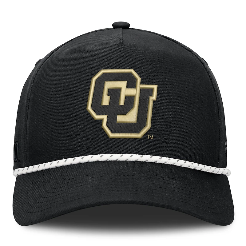 Casquette ajustable Fanatics Black Colorado Buffaloes Undertone Rope pour homme