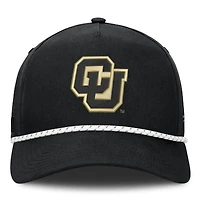 Casquette ajustable Fanatics Black Colorado Buffaloes Undertone Rope pour homme