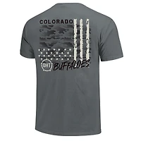 T-shirt gris à superposition de camouflage OHT des Colorado Buffaloes pour homme