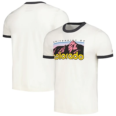 T-shirt Ringer pour hommes, crème Homefield, Colorado Buffaloes Mountains