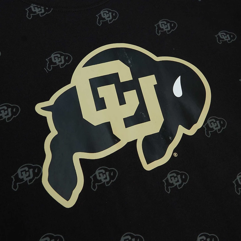 Men's Mitchell & Ness  Black Colorado Buffaloes Allover Print T-Shirt
