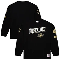 T-shirt à manches longues Mitchell & Ness noir pour homme, Colorado Buffaloes Training Camp