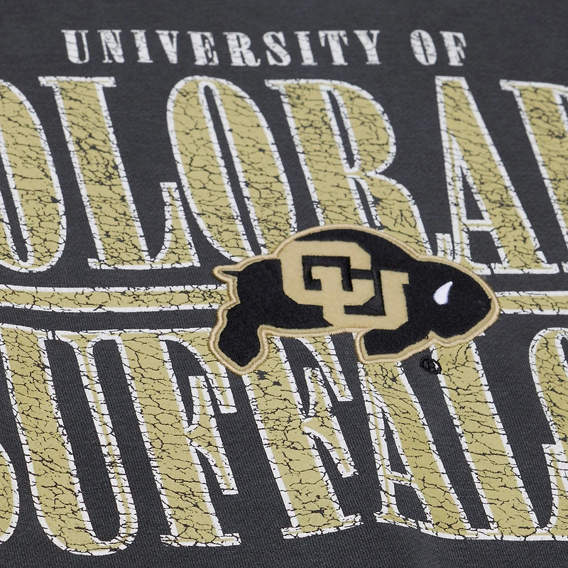 Men's Mitchell & Ness Charcoal Colorado Buffaloes Downtown Fleece Sweatshirt
