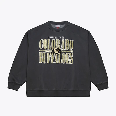 Men's Mitchell & Ness Charcoal Colorado Buffaloes Downtown Fleece Sweatshirt