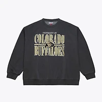 Men's Mitchell & Ness Charcoal Colorado Buffaloes Downtown Fleece Sweatshirt