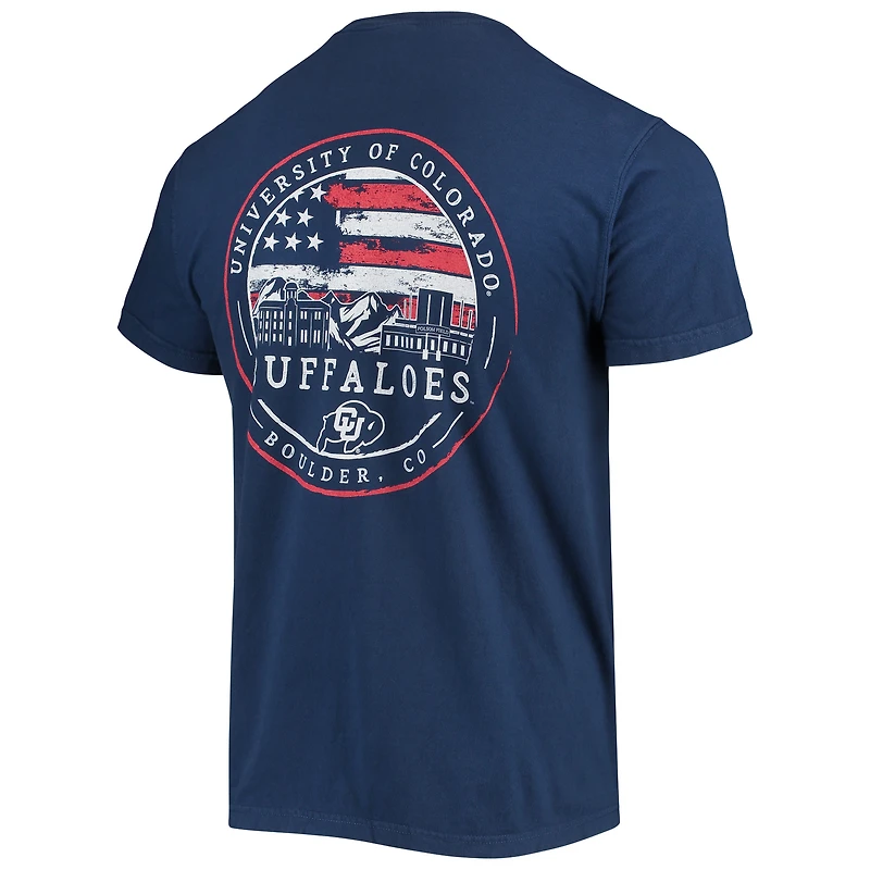 Men's Navy Colorado Buffaloes Campus Americana T-Shirt