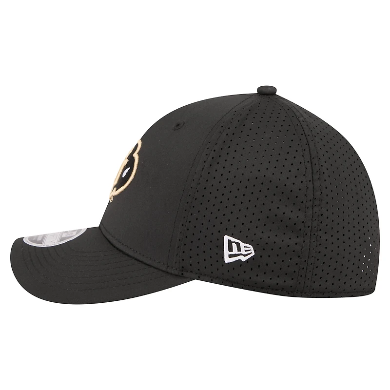 Men's New Era  Black Colorado Buffaloes 39THIRTY M-Crown Flex Fit Hat