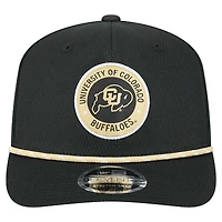 Men's New Era Black Colorado Buffaloes COOLERA 9SEVENTY Rope Stretch-Snap Hat