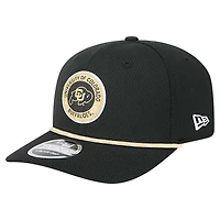 Men's New Era Black Colorado Buffaloes COOLERA 9SEVENTY Rope Stretch-Snap Hat