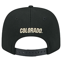 Casquette extensible à boutons-pression COOLERA 9SEVENTY Colorado Buffaloes New Era noire pour homme