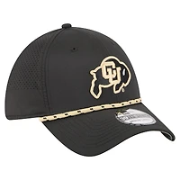 Casquette 39THIRTY Flex noire New Era pour homme, motif Colorado Buffaloes