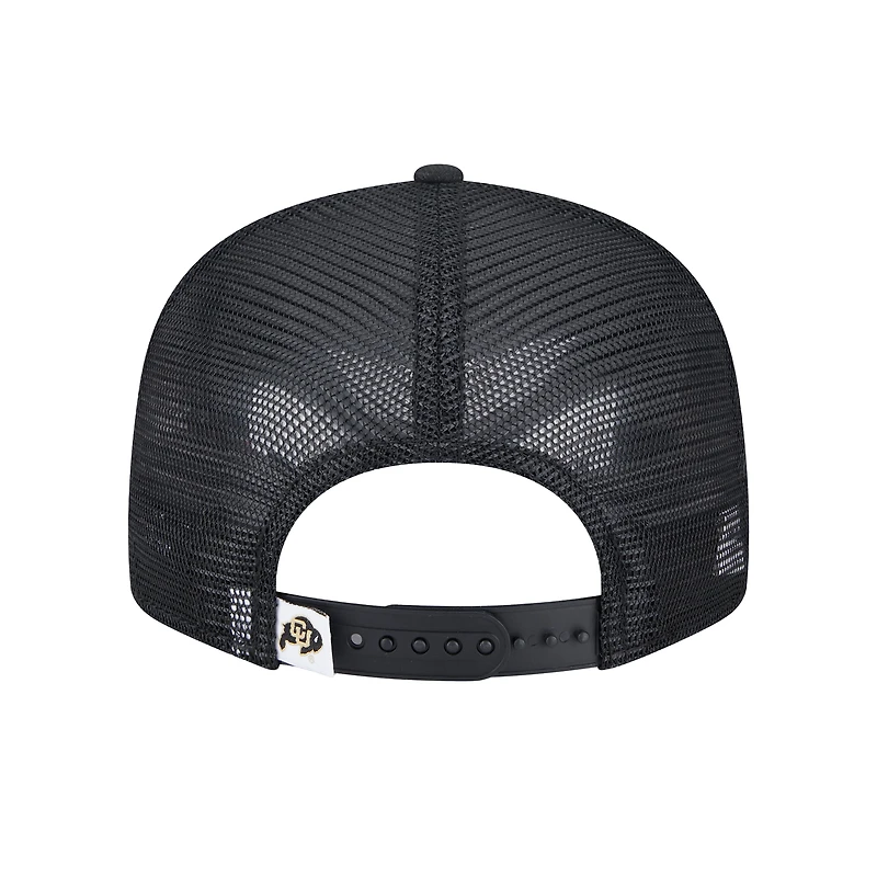 Men's New Era Black Colorado Buffaloes Trucker 9FIFTY Snapback Hat