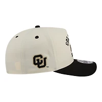Men's New Era  Cream/Black Colorado Buffaloes Two-Tone Arched 9FIFTY Snapback Hat