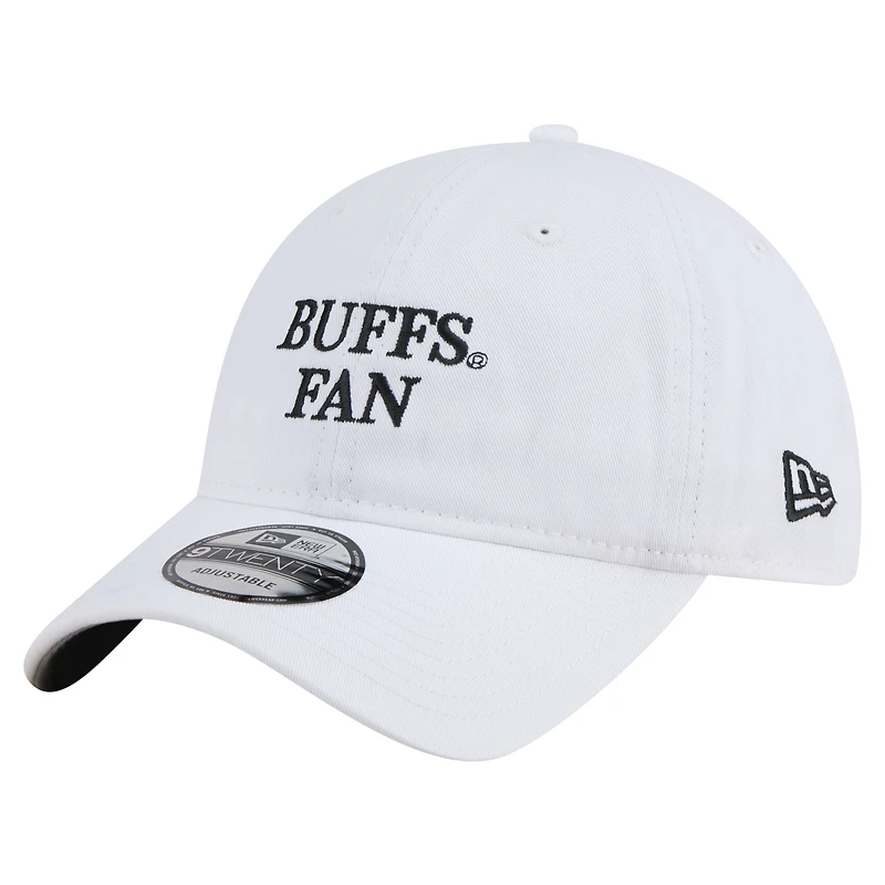 Men's New Era White Colorado Buffaloes Fan 9TWENTY Adjustable Hat