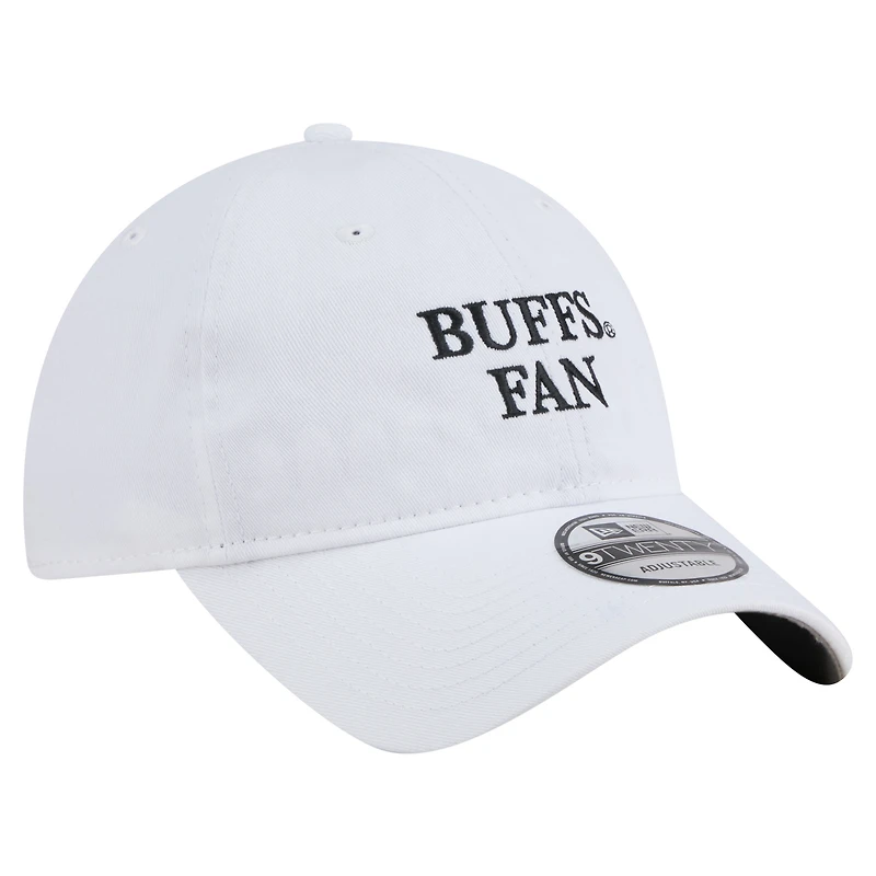 Casquette ajustable New Era blanche Colorado Buffaloes Fan 9TWENTY pour homme