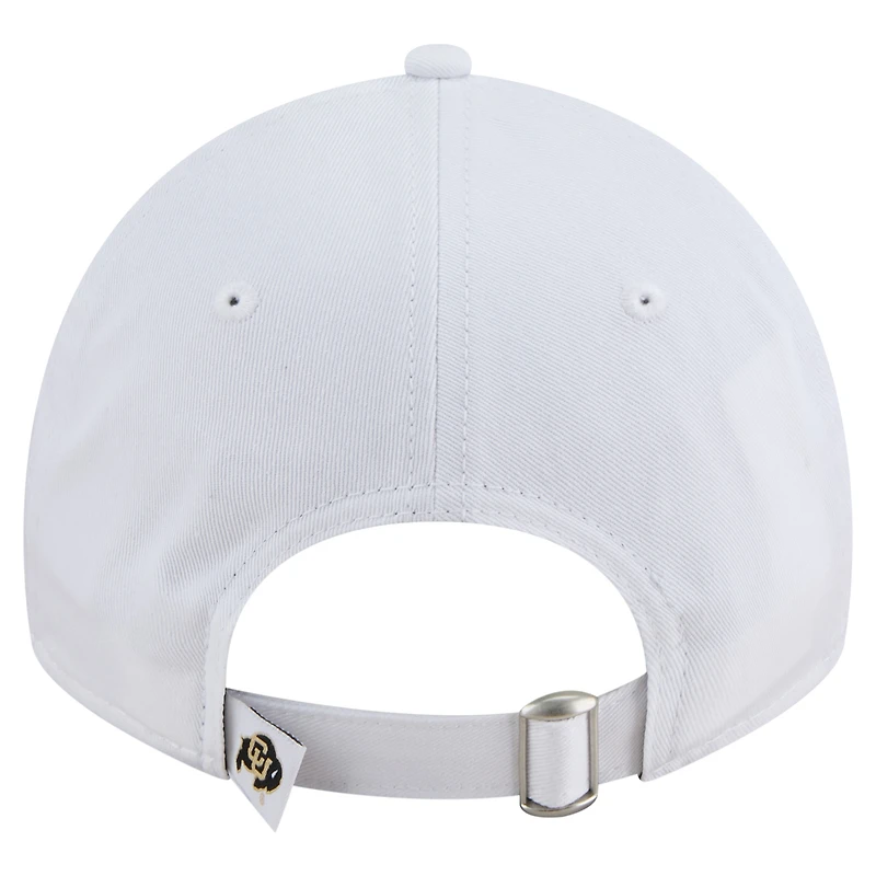 Men's New Era White Colorado Buffaloes Fan 9TWENTY Adjustable Hat