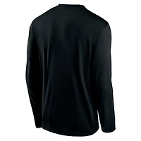 Men's Nike Black Colorado Buffaloes 2025 Courtside Basketball Shootaround Dri-FIT Long Sleeve T-Shirt