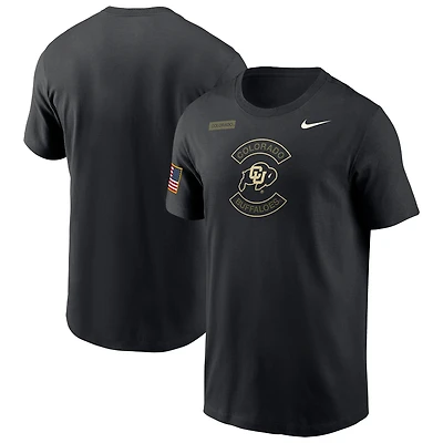 T-shirt Nike Dri-FIT noir Colorado Buffaloes 2025 Military Appreciation pour homme