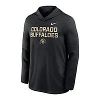 T-shirt à capuche et manches longues Nike Colorado Buffaloes 2025 Sideline Dri-FIT pour homme, noir