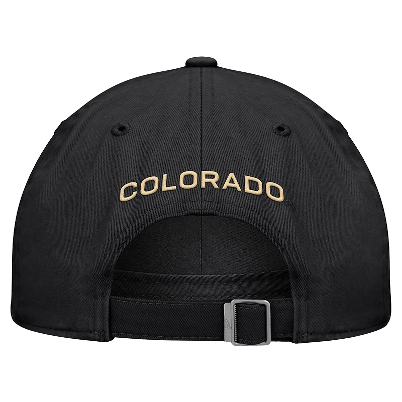 Casquette ajustable Nike Colorado Buffaloes 2026 Sideline Club noire pour homme