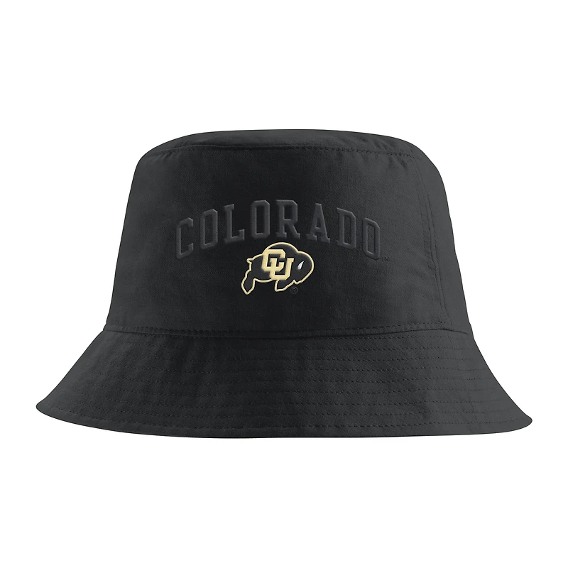 Men's Nike Black Colorado Buffaloes Apex Striped Bucket Hat
