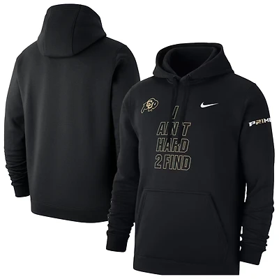 Men's Nike Black Colorado Buffaloes I Ain't Hard 2 Find Coach Prime Club Fleece Hoodie
