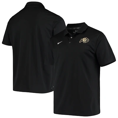 Polo de performance universitaire à logo principal Nike Colorado Buffaloes pour homme, noir