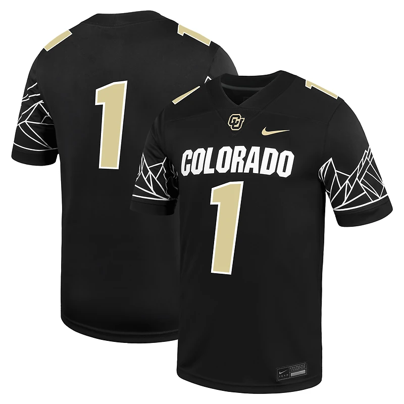Maillot de jeu Nike Colorado Buffaloes Untouchable pour homme, noir