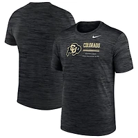 T-shirt Nike Velocity Dri-FIT noir pour homme, Colorado Buffaloes