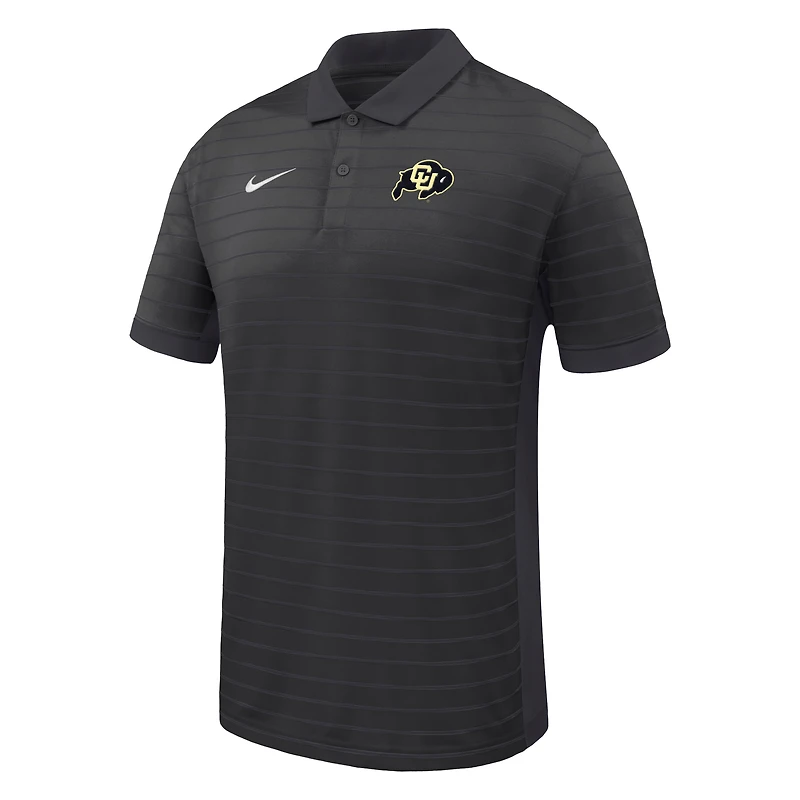 Polo Nike Dri-FIT noir à rayures de victoire des Colorado Buffaloes pour homme