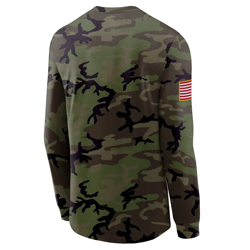 Men's Nike Camo Colorado Buffaloes 2025 Military Appreciation Legend Dri-FIT Long Sleeve T-Shirt