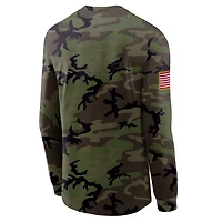 Men's Nike Camo Colorado Buffaloes 2025 Military Appreciation Legend Dri-FIT Long Sleeve T-Shirt