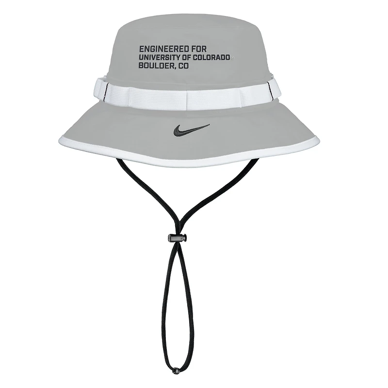 Men's Nike  Gray Colorado Buffaloes 2025 On-Field Boonie Performance Bucket Hat