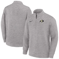 Pull Nike gris Colorado Buffaloes Coaches Dri-FIT à demi-zip pour homme