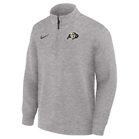 Pull Nike gris Colorado Buffaloes Coaches Dri-FIT à demi-zip pour homme