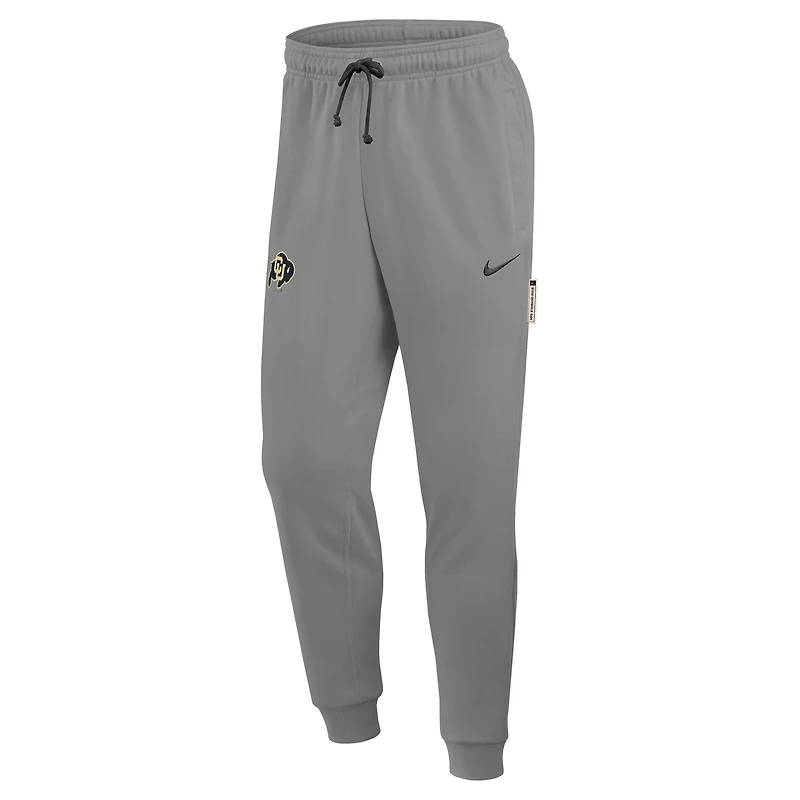 Men's Nike Heather Gray Colorado Buffaloes Basketball Practice Dri-FIT Taper Sweatpants