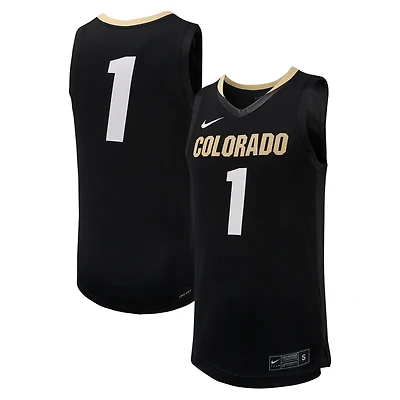 Maillot de basket-ball réplique Nike #1 des Colorado Buffaloes pour homme, noir