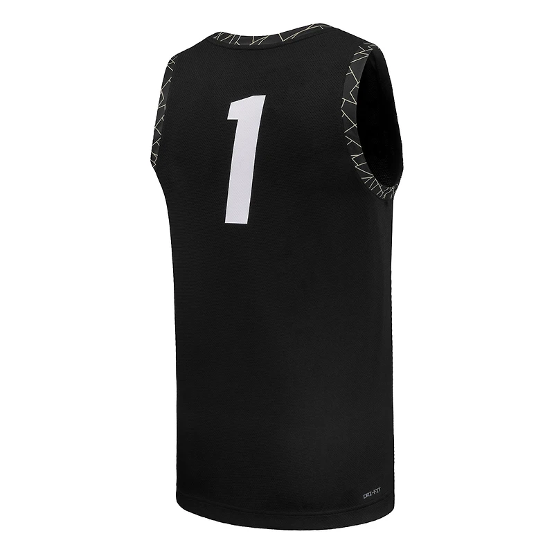 Maillot de basketball réplique Nike n° 1 noir des Colorado Buffaloes pour homme