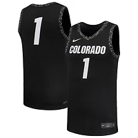 Maillot de basketball réplique Nike n° 1 noir des Colorado Buffaloes pour homme