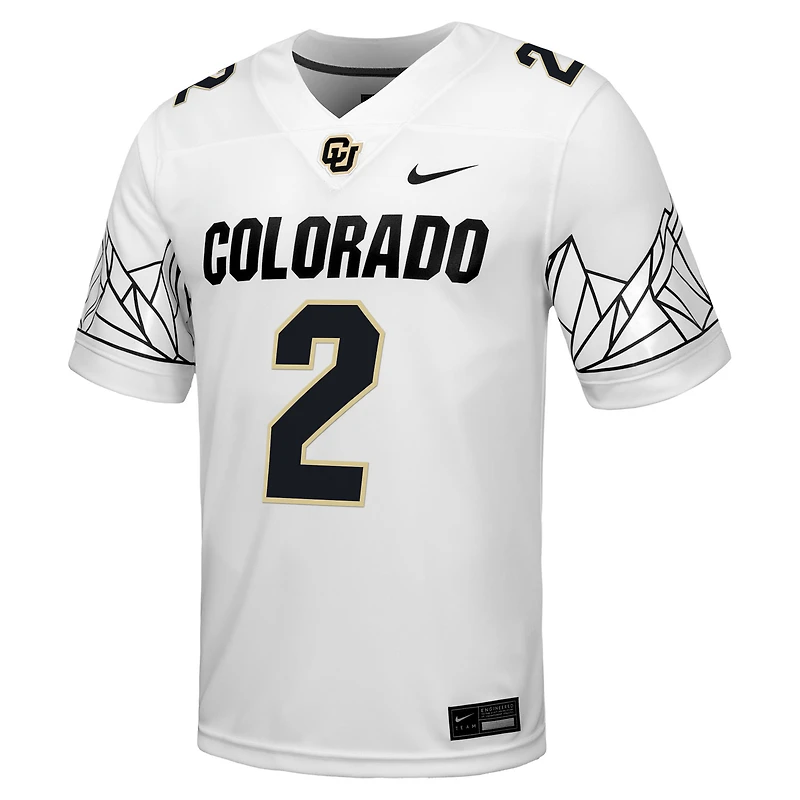Men's Nike Shedeur Sanders White Colorado Buffaloes Alumni Game Jersey