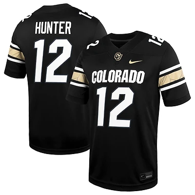 Maillot Nike Travis Hunter noir pour homme, ancien joueur des Colorado Buffaloes